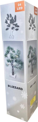 Kerstdecoratie Blizzard | Kunststof kerstboom 24 LED