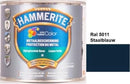 Hammerite Metaallak Lak- 2 in 1 ( primer en eindlaag) - metaal - RAL 6009 - Dennengroen - Zandgeel - 1 l zijdeglans