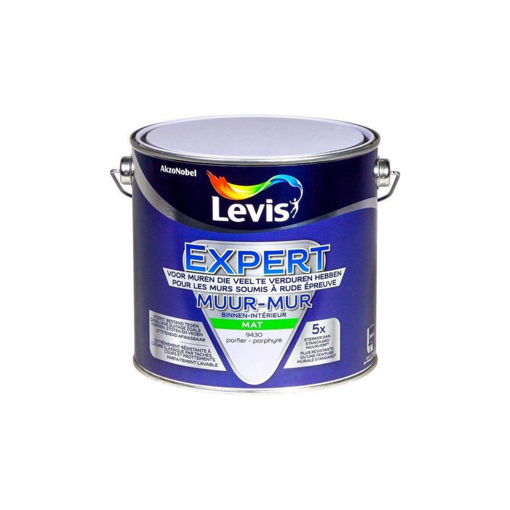 Levis Expert peinture murale intérieur mat 2,5l porphyre