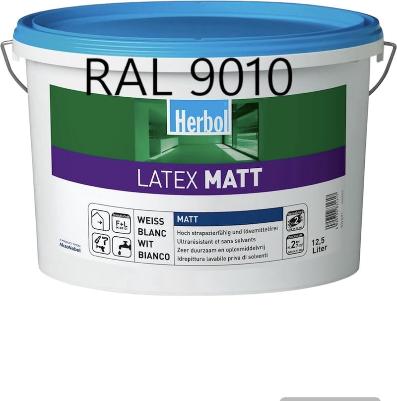 Herbol Latex Matt RAL 9010 12,5L