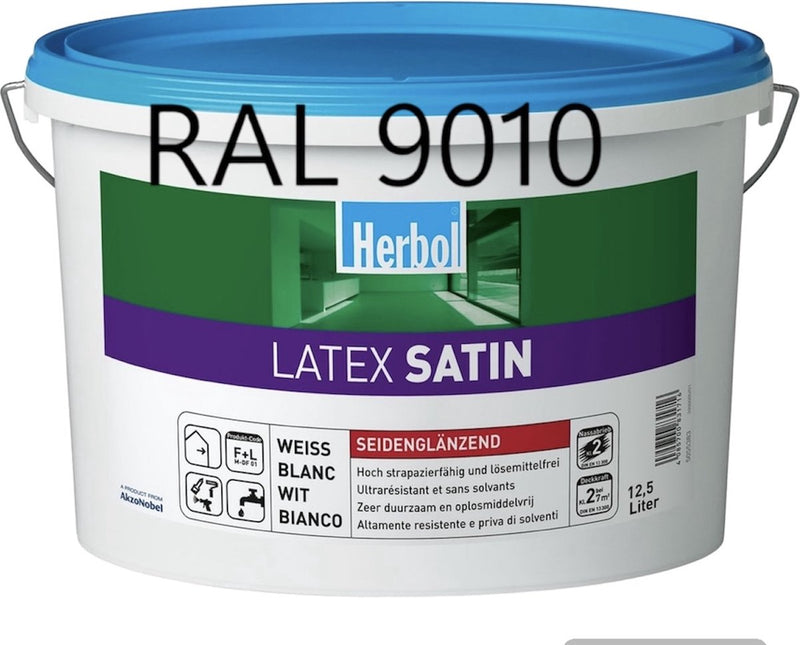 Herbol Latex Satin RAL 9010 12,5L