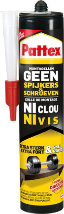 Pattex Montagekit 400 gr | Montagekit Geschikt voor binnen & buiten | Universeel gebruik| Extreem sterk Montagekit