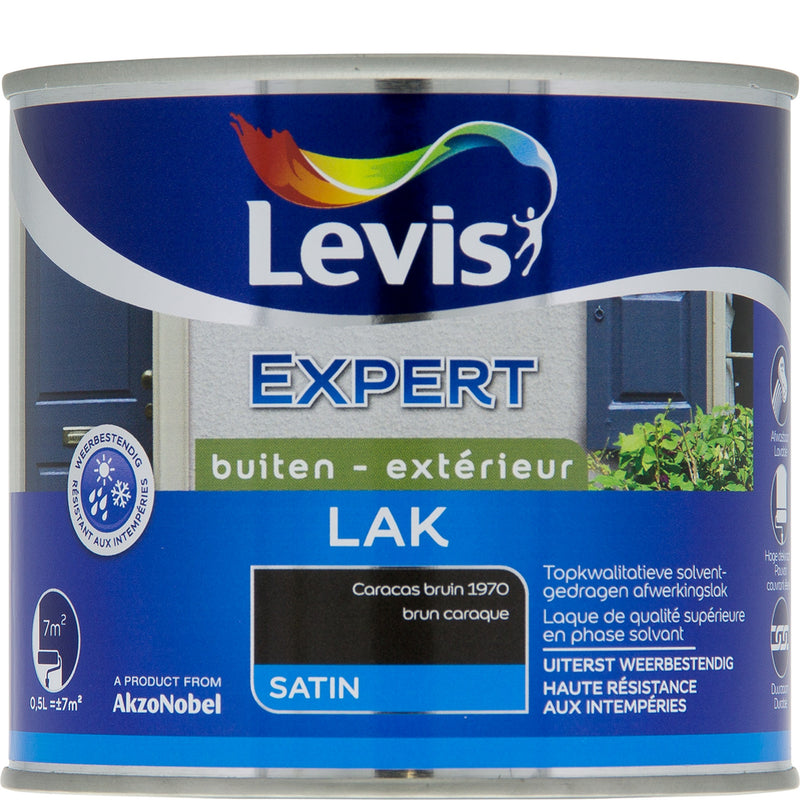 Levis lak 'Expert' buiten caracas bruin zijdeglans 500 ml