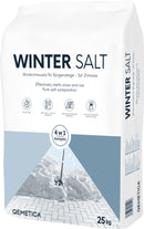 Strooizout/dooizout - 25KG Wit zak - WINTERSALT -De Icing strooizout om opritten en paden ijs- en sneeuwvrij te houden.