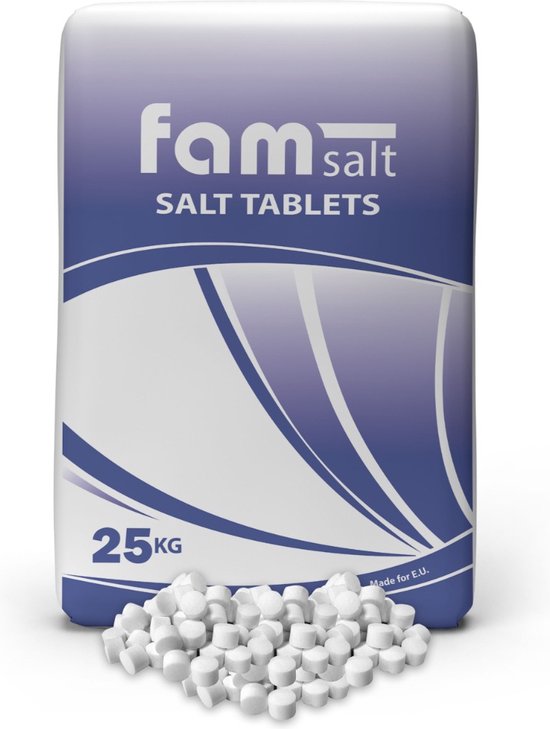 (40x25kg) Fam Salt ZOUT VOOR WATERVERZACHTER PER ZAK 25KG