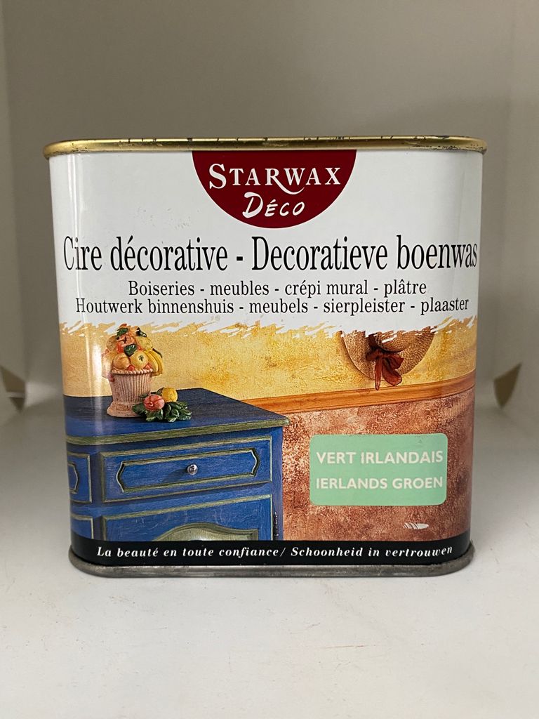 Starwax Decoratieve boenwas - houtwerk binnenshuis - Ierland groen 500ml