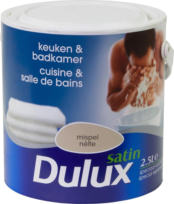 Dulux Keuken & Badkamer Verf - Mispel - Satin - 2.5L