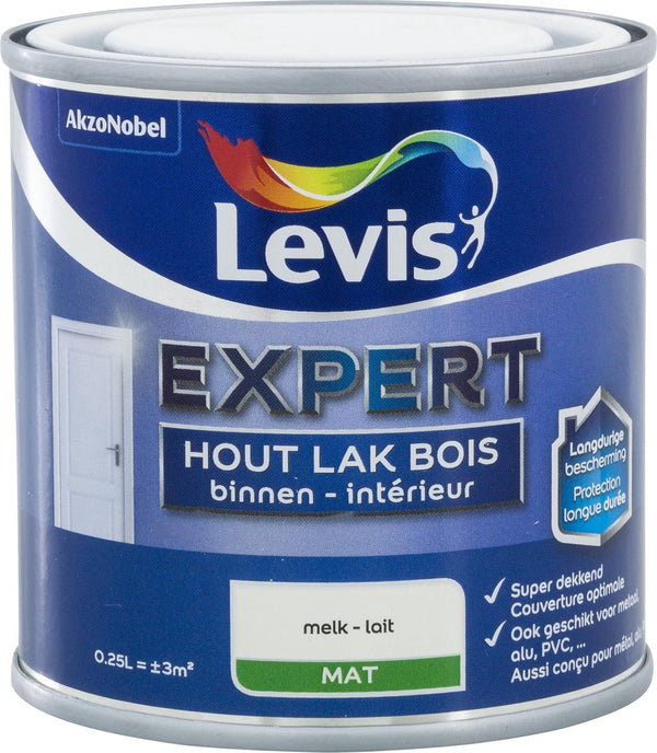 Levis Expert Houtlak Binnen - Mat - Melk - 0.25L