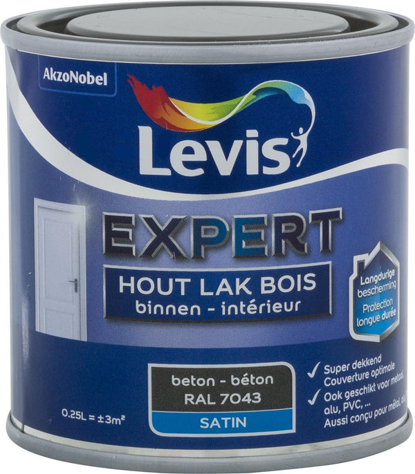 Levis Expert Houtlak Binnen - Satin - Beton - 0.25L