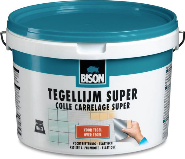 Bison Tegellijm Super  - Tergel over Tegel 3KG