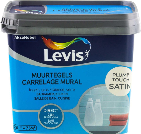 Levis Muurtegels Verf - Satin - Plume Touch - 0.75L