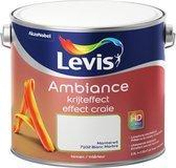 Levis Ambiance Muurverf - Krijteffect - Marmerwit - 2,5L