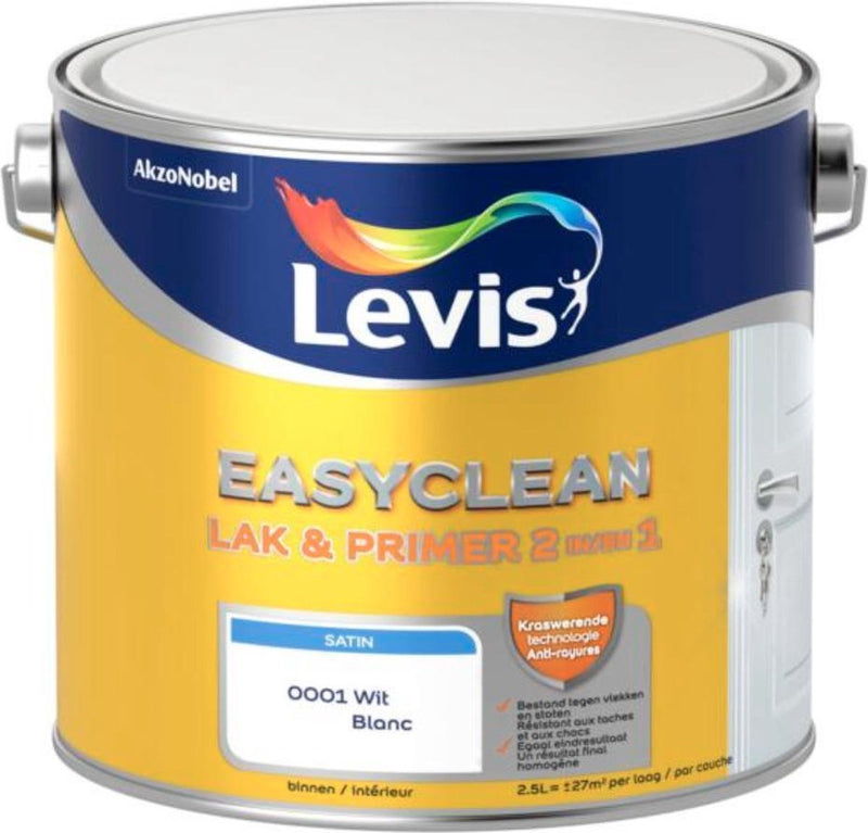 LEVIS EASYCLEAN LAK SAT WIT 2.5L