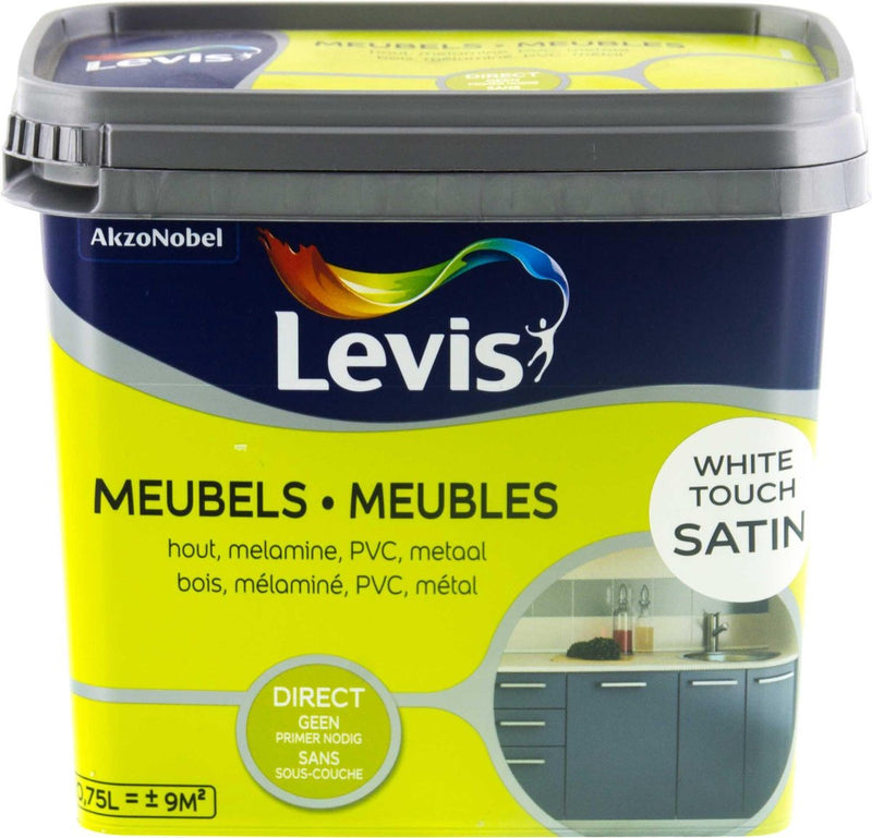 Levis Meubels Verf - Satin - White Touch - 0.75L