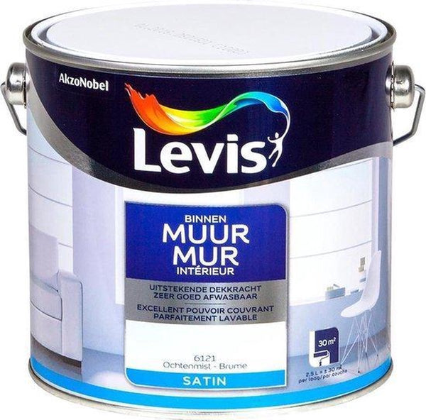 Levis Muur Binnen - Ochtendmist - Satin - 2.5L