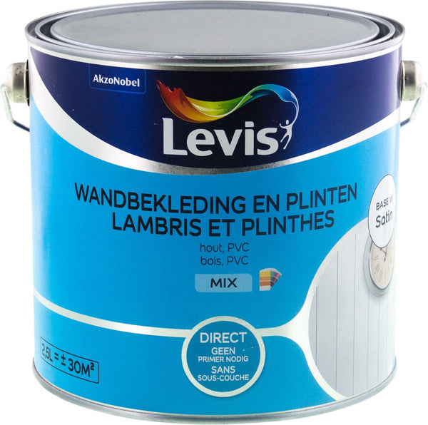 Levis Wandbekleding En Plinten Satin Base W 2.5 L