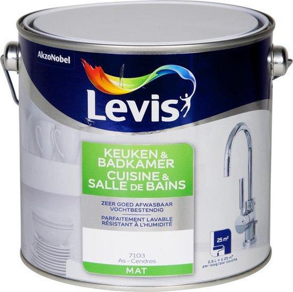 Levis Expert Keuken- & Badkamerverf - As - Mat - 2,5L