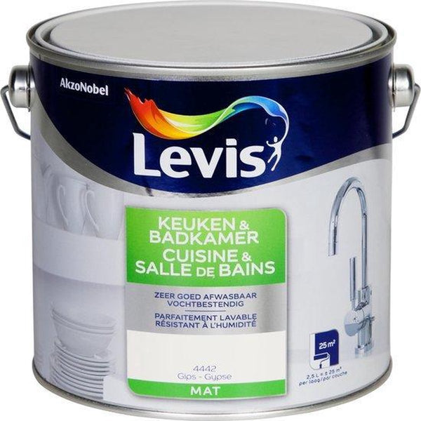 Levis Expert Keuken- & Badkamerverf - Mat - Gips - 2,5L