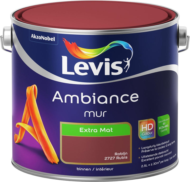 Levis Ambiance Wall Paint - Extra Matt - Jasmine - 2.5L