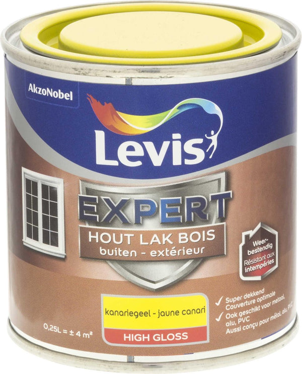 Levis Expert Lak Buiten - High Gloss - Kanariegeel - 0.25L