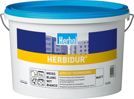 Herbol Herbidur Matt 12.5 liter Wit