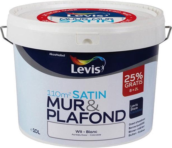 Levis Muur en Plafond - mat - Parelwit - 10L - 1013