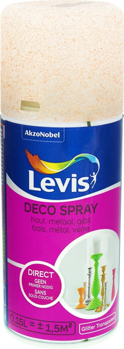 Levis Deco Spray - Glitter - Copper - 0,15L