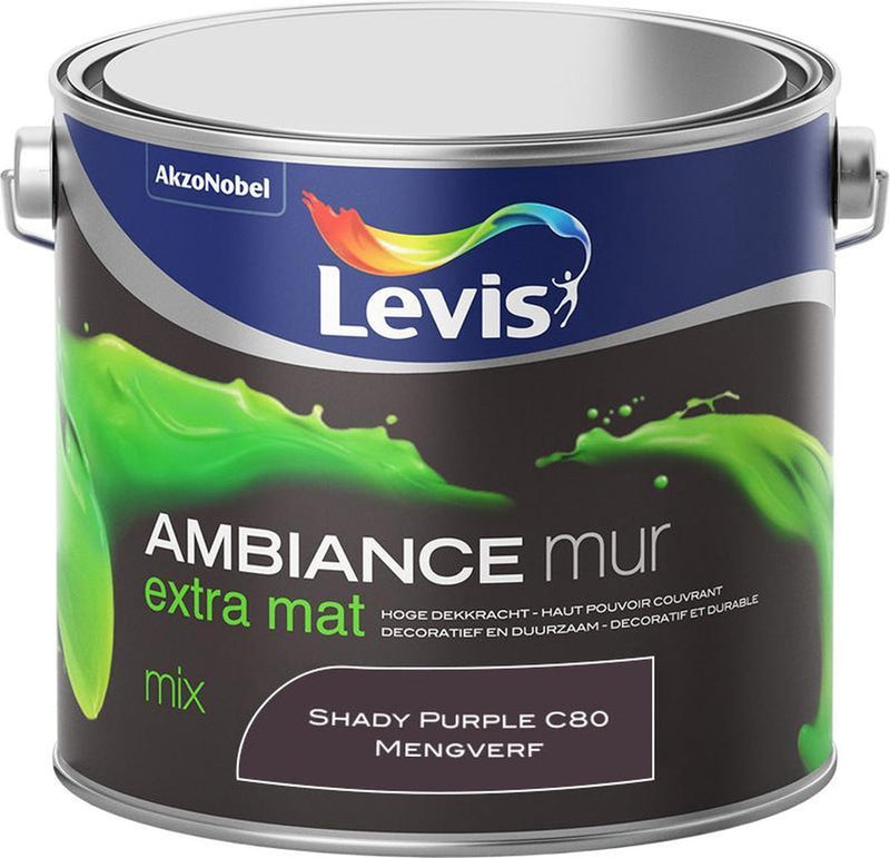 Levis Ambiance Muurverf - Extra Mat - Shady Purple C80 - 2,5L