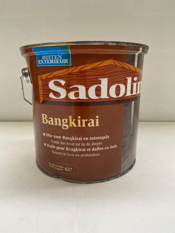 Sadolin Bangkirai 2.5L BUITEN | Olie voor tuintegels - Voedt het houd tot in de diepte - "Bangkirai bruin"