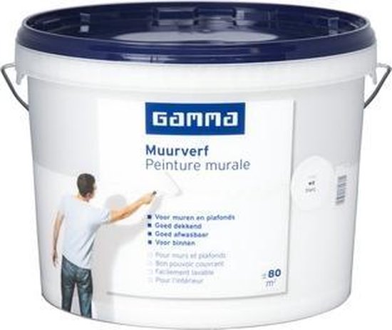 Gamma Muurverf WIT 5L