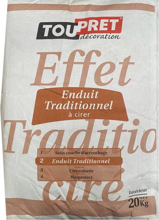 TouPret Effet - Decoratiepleister - Binnen Matprotect - 25KG