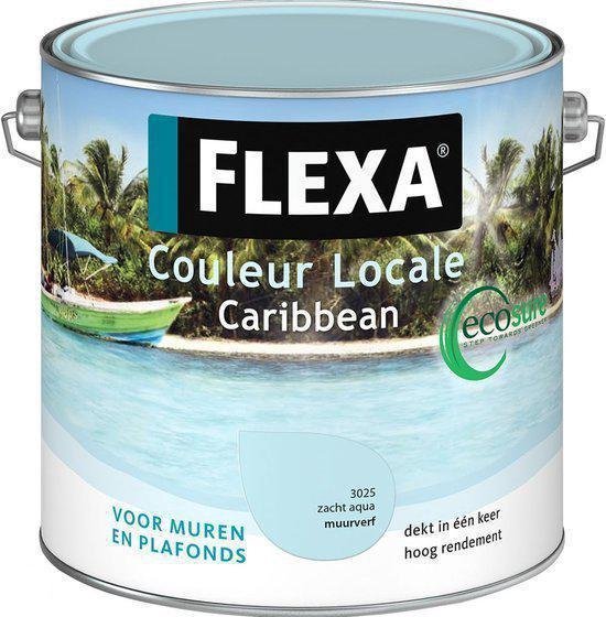 Flexa Couleur Locale Muurverf Ecosure Caribbean 2.5 L 3025 Zacht Aqua