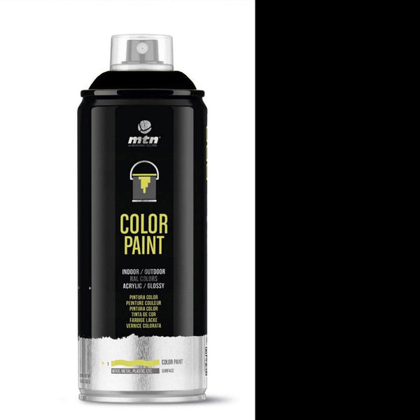 MTN PRO Color Paint – Glans Zwarte RAL Spuitverf – 400ml