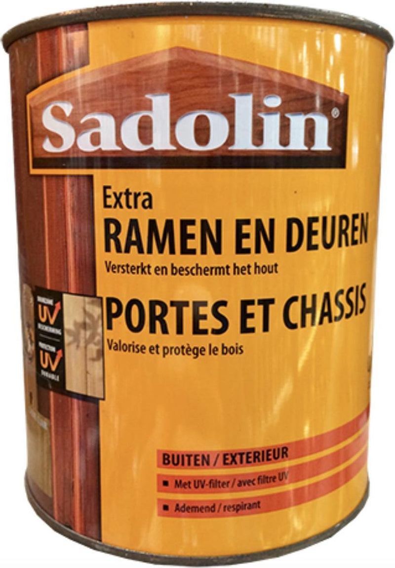 Sadolin Ramen & Deuren - Zijdeglans - Transparant - Buiten - 2.5L