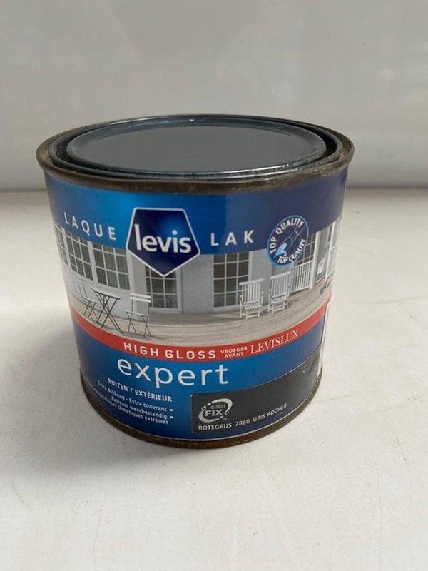 LEVIS HOOGGLANSLAK ROTSGRIJS 1L BUITEN