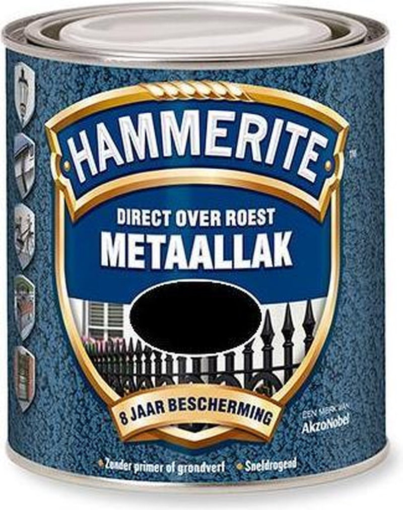 Hammerite Metaallak - Hamerslag - Donkergrijs - 2.5L