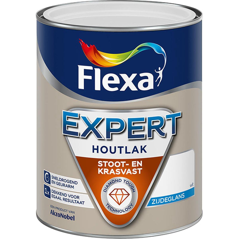 Flexa Expert Lak Zijdeglans - Wit - 0,75 liter