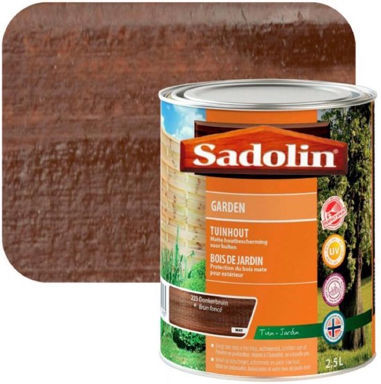 Sadolin Garden Tuinhoutbeits - Donkerbruin 223 - 5L