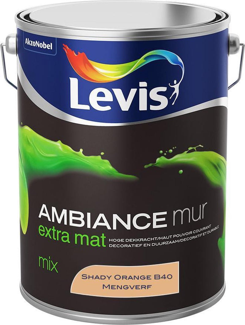 Levis Ambiance Muurverf - Extra Mat - Shady Orange B40 - 5L
