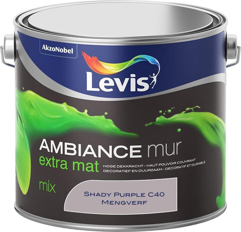 Levis Ambiance Muurverf - Extra Mat - Shady Purple C40 - 2,5L