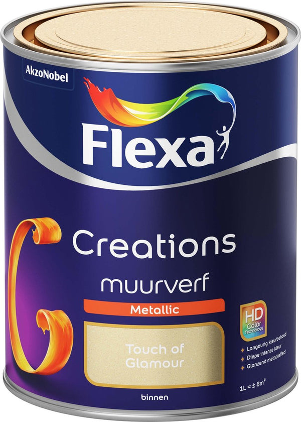 Flexa Creations - Muurverf Metallic - Touch Of Glamour - 1 liter