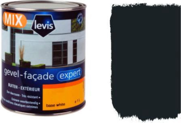 Levis Expert Gevelverf-Façade - Soft Satin - Zwart - 1L