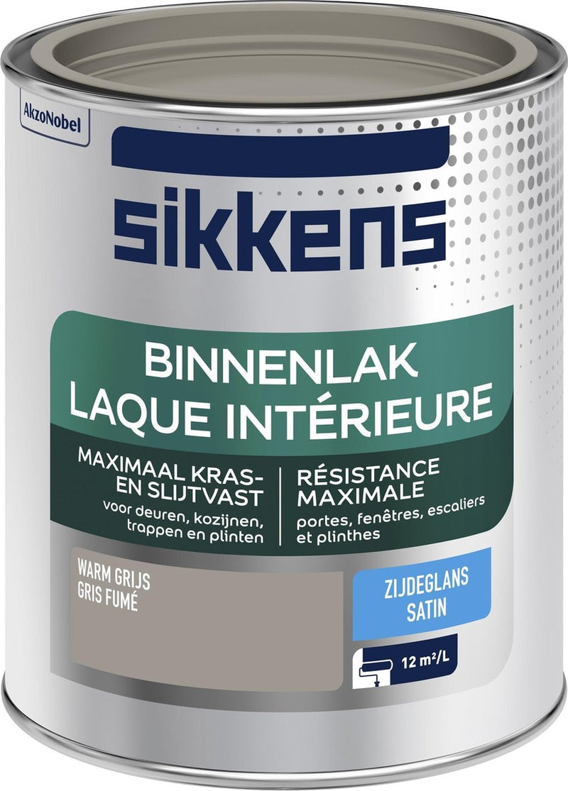 Sikkens Binnenlak Zijdeglans Warm Grijs 0,75 L