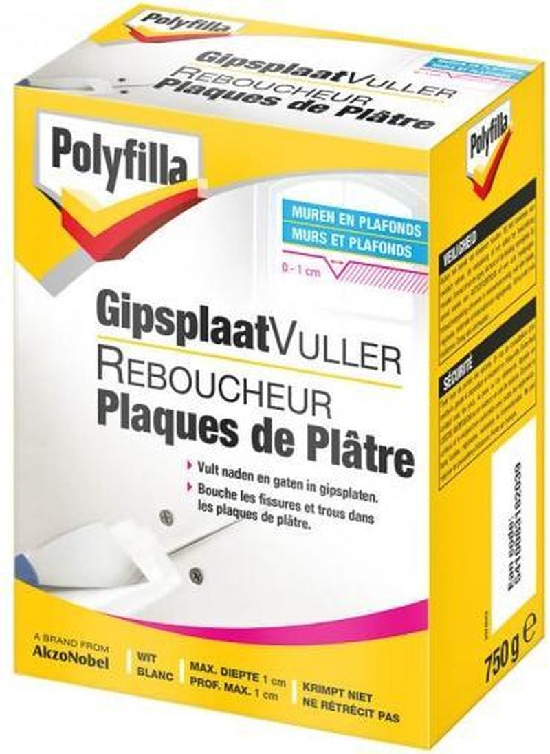 Polyfilla Gipsplaatvuller (Poeder) 750 Gr