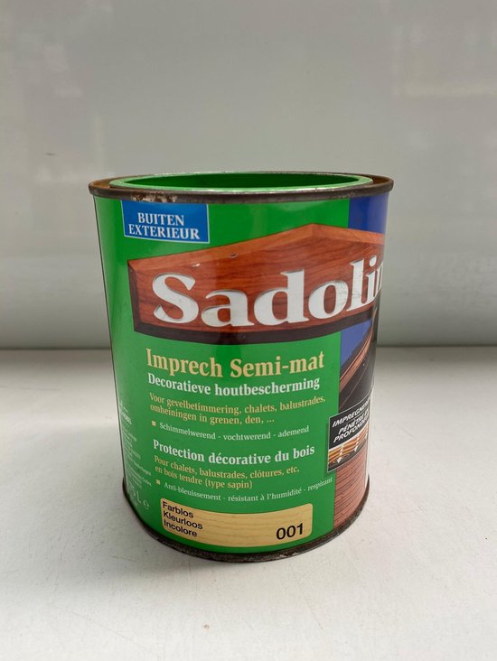 Sadolin Decoratieve houtbescherming - 0.75L | MAT Schimmelwerend - Vochtwerend - ademend "KLEURLOOS"