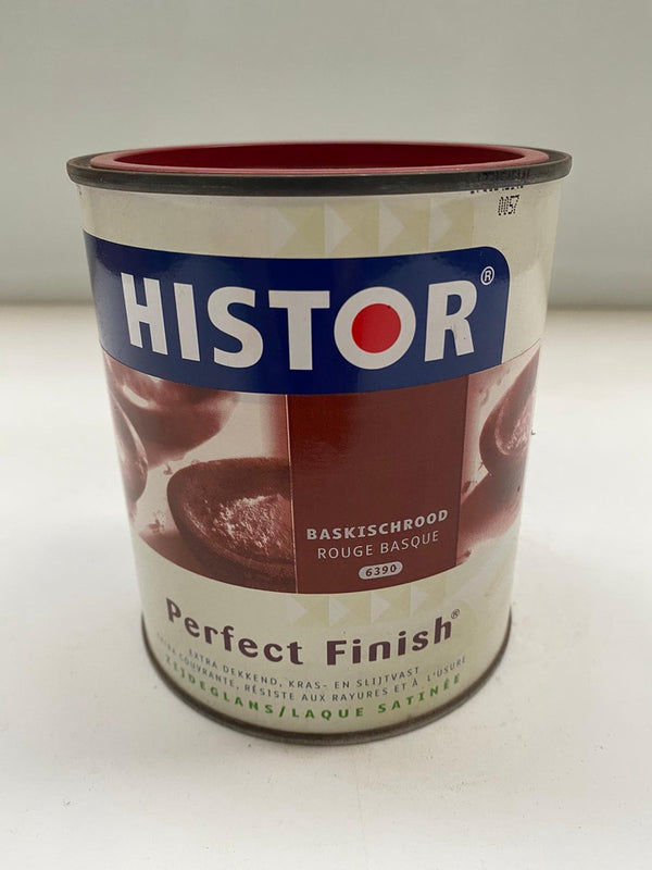 HISTOR - Perfect Finish - Zijdeglans LAK - Houtverf 0.75L "BASKISCHROOD 6390"