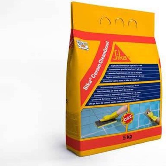 SikaCeram CleanGrout - Cementspecie voor voegen van 1 tot 8 mm - Sika - 5 kg Wit