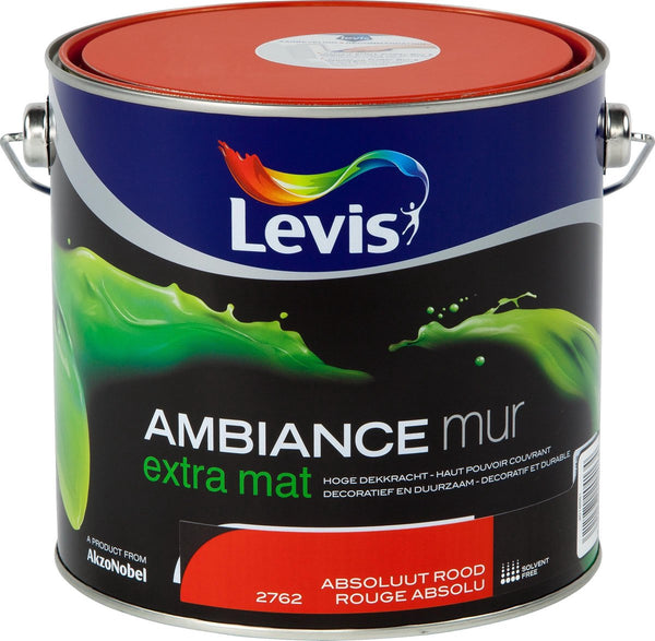 Levis Ambiance Muurverf - Extra Mat - Leliewit - 2,5L