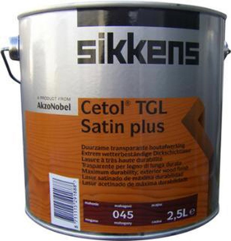 Sikkens lazuur 'Cetol TGL Satin plus' zijdeglans mahonie 2,5L