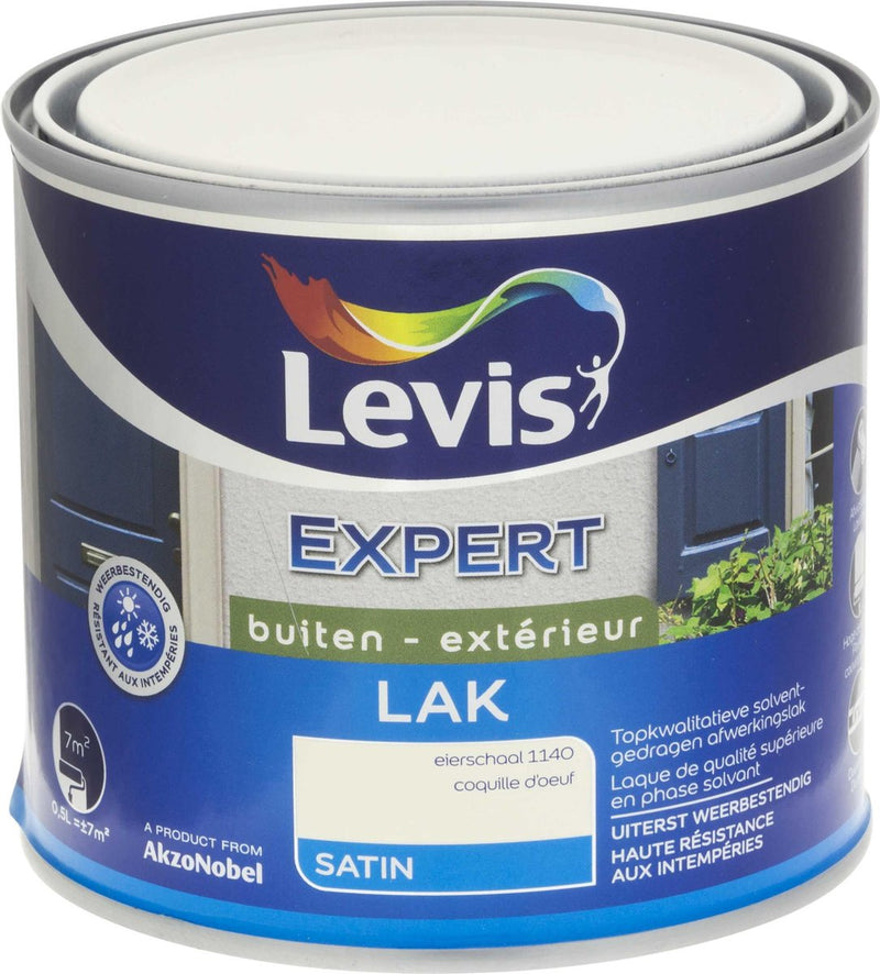 Levis Expert Lak Buiten - Satin - Eierschaal - 0.5L
